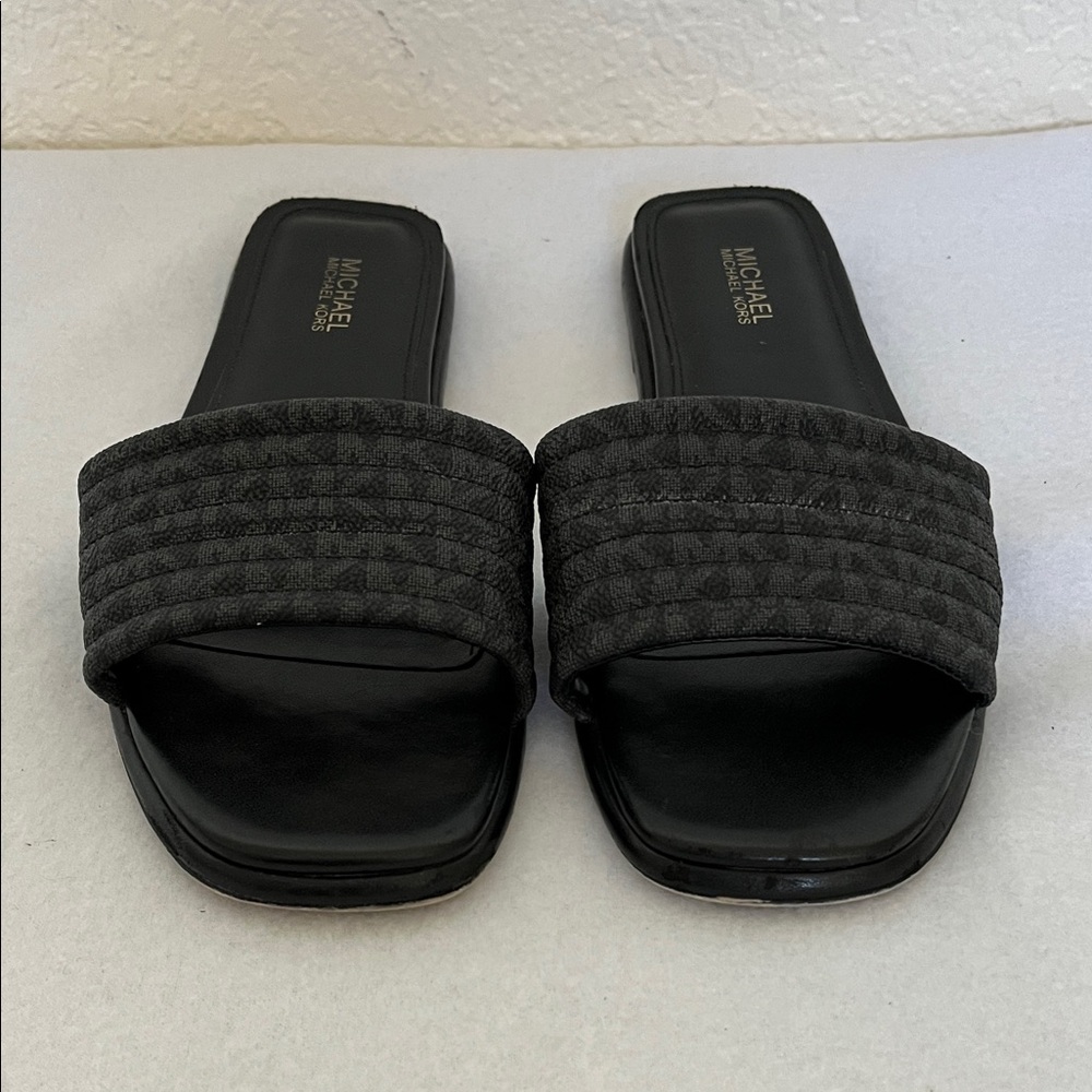 Michael Kors Black Slide Sandals